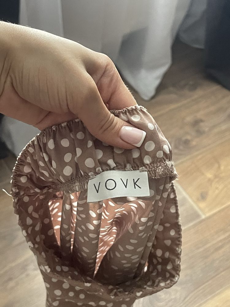 Спідниця коричнева в горошок Vovk