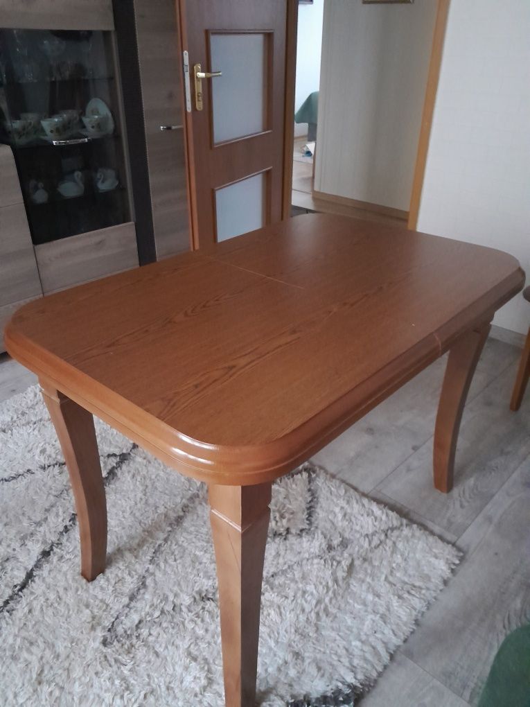 Stół rozkladany brązowy