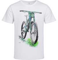 T-shirt Koszulka męska bawełna biały L MTB rower enduro Endo