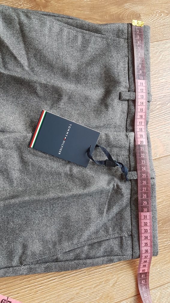 Spodnie męskie Tommy Hilfiger Denton Chino wool look flex straight fit
