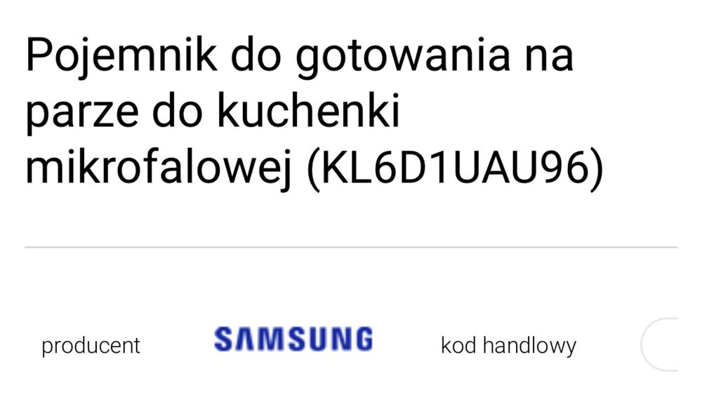 Pojemnik do gotowania na parze Mikrofala