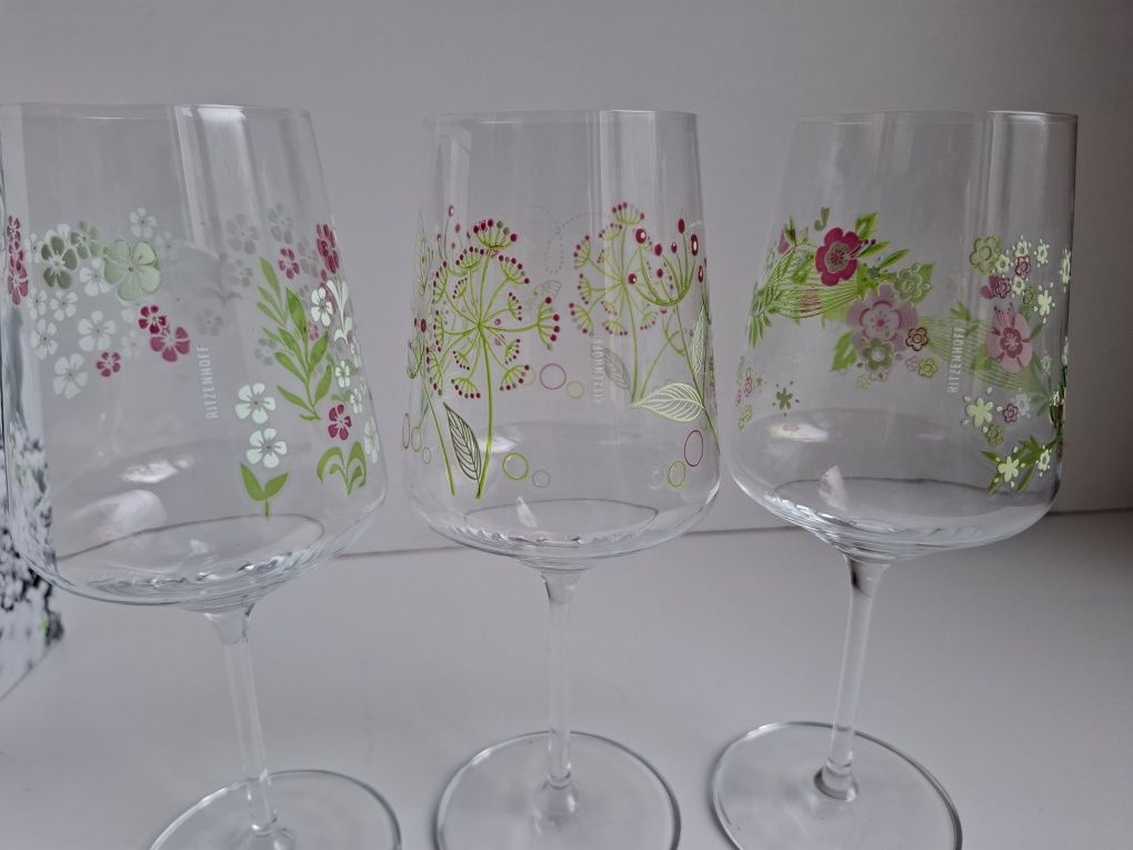 Ritzenhoff Hugo- kieliszki do aperitifu motyw kwiatowy- 3szt- 544ml