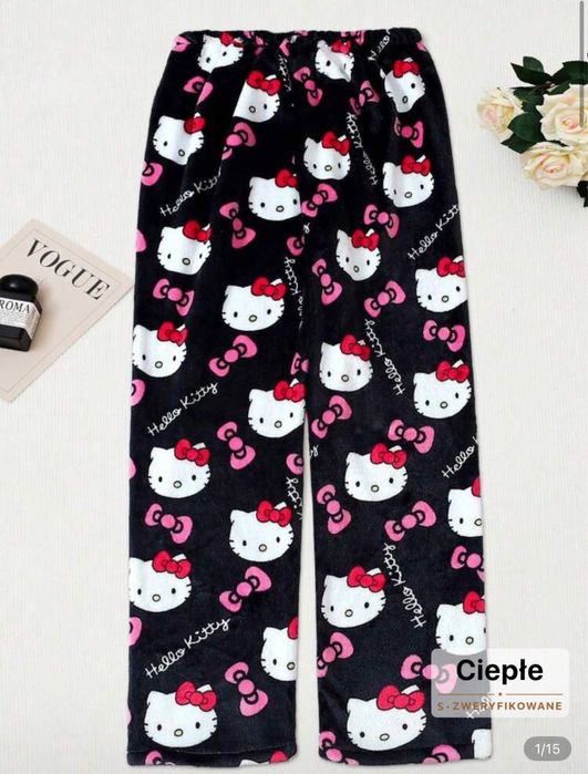 cieple, miekkie spodnie do pizamy nowe.