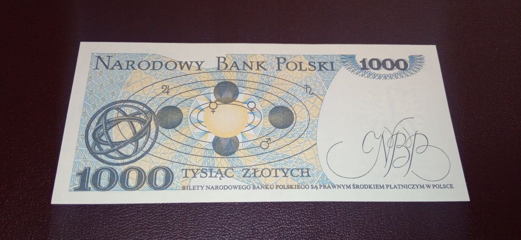 Banknot PRL 1000 zł stan UNC