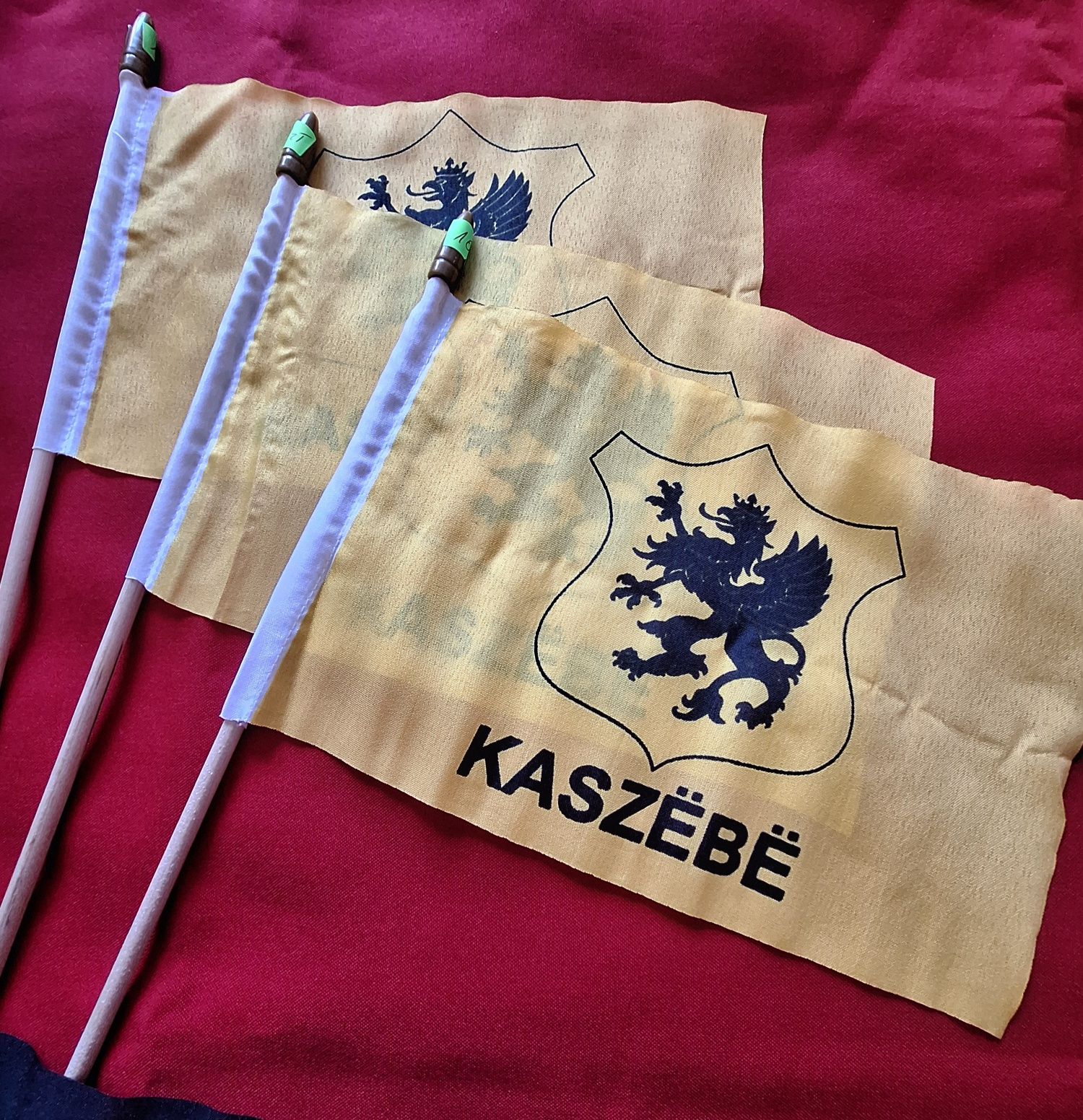 Flagi kaszubskie - małe - dwa wzory