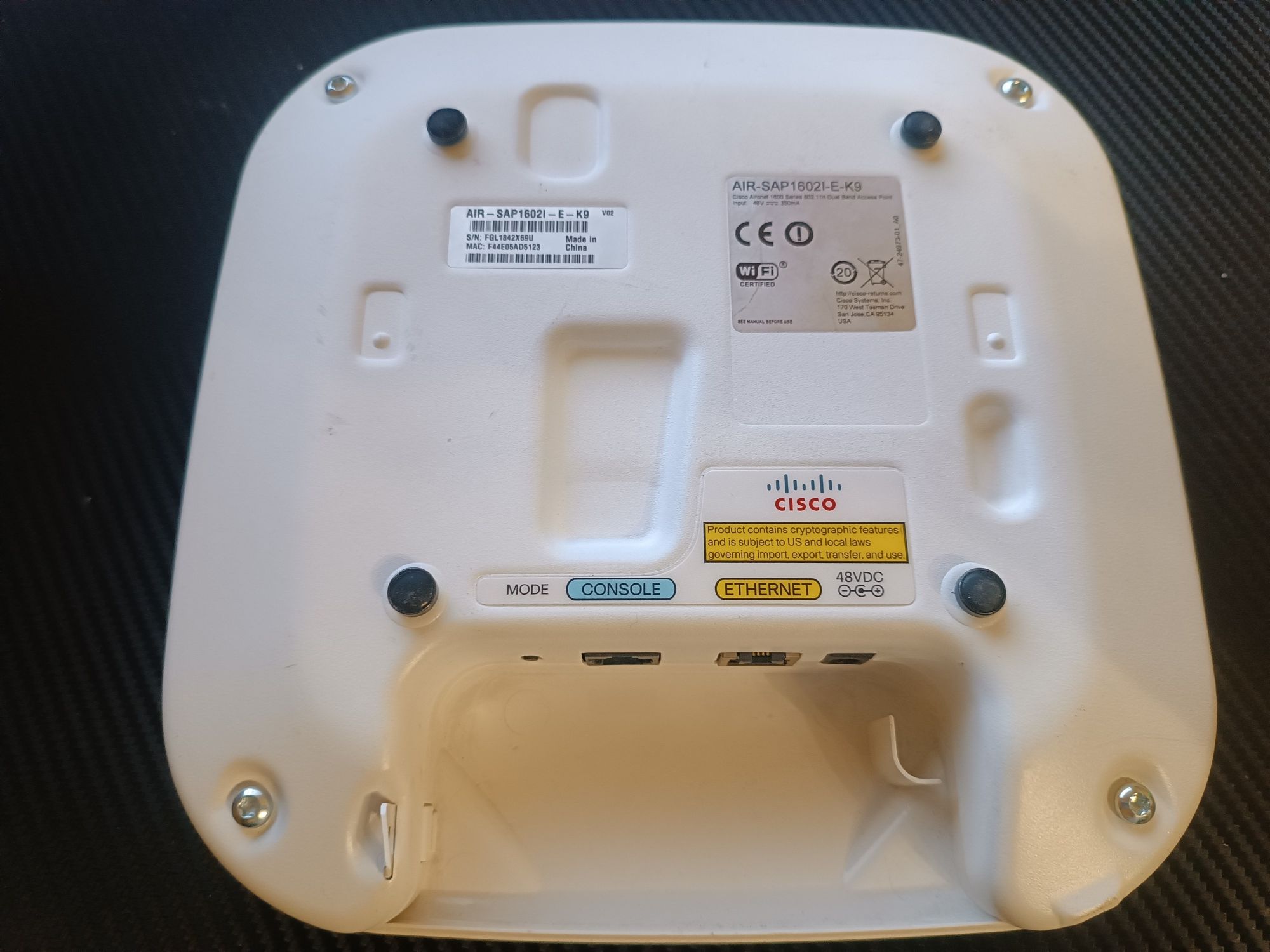 Wi-Fi точка доступа Cisco AIR-SAP1602I-E-K9