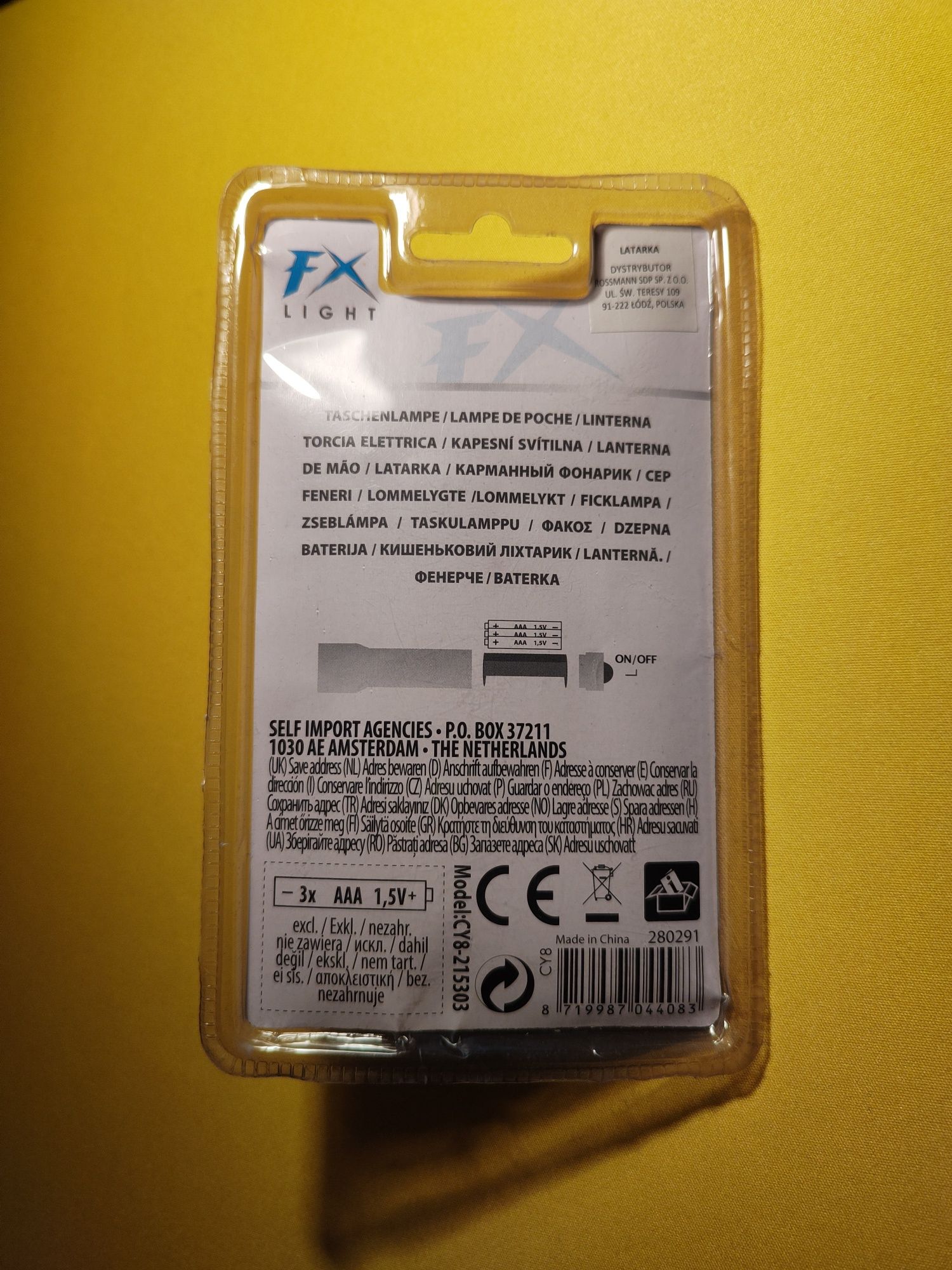 Mini latarka aluminiowa 9 LED marki FX Light