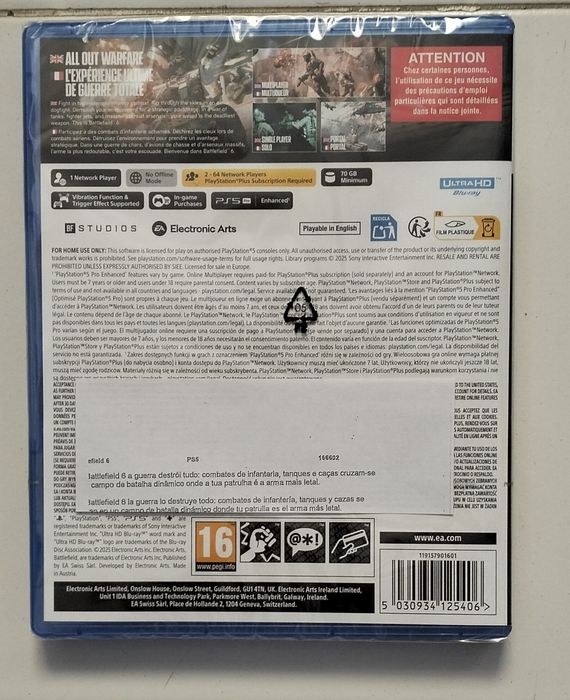 Battlefield 6 PS5 novo e selado