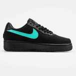 Nike Air Force 1 Low Tiffany Black | Найк Аір форс тіфанні чорні