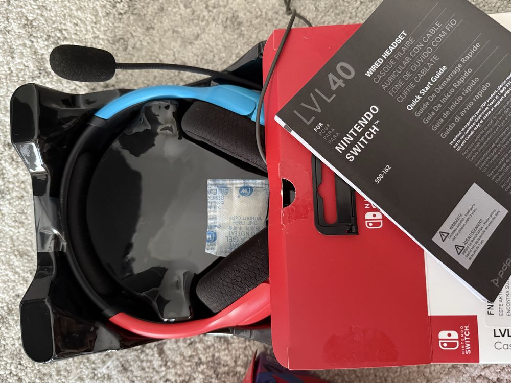 Pack Acessórios Nintendo Switch – Controlo + Headset (Como Novos!)