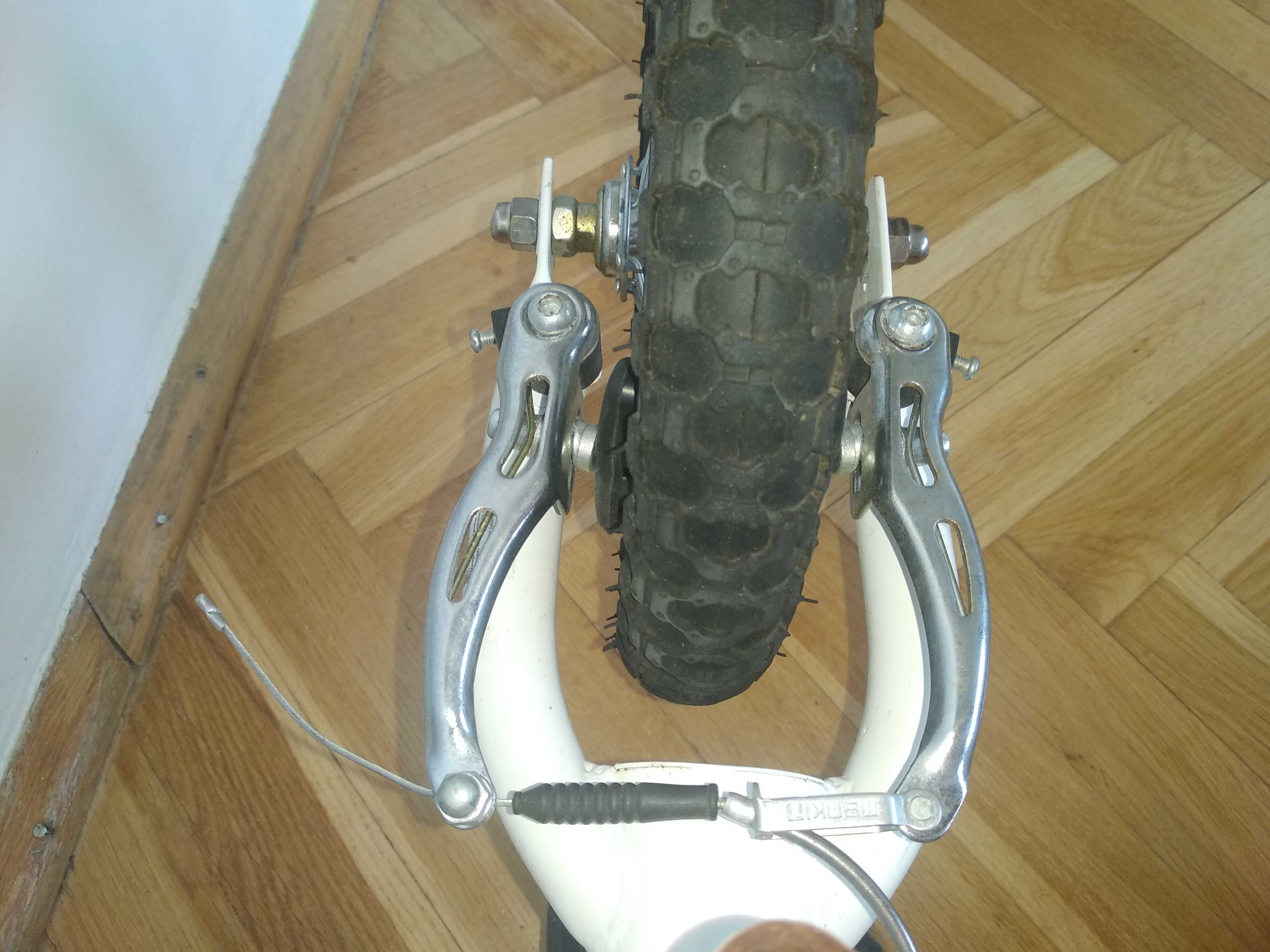 Rowerek biegowy biały,  koła 12" PROMOCJA