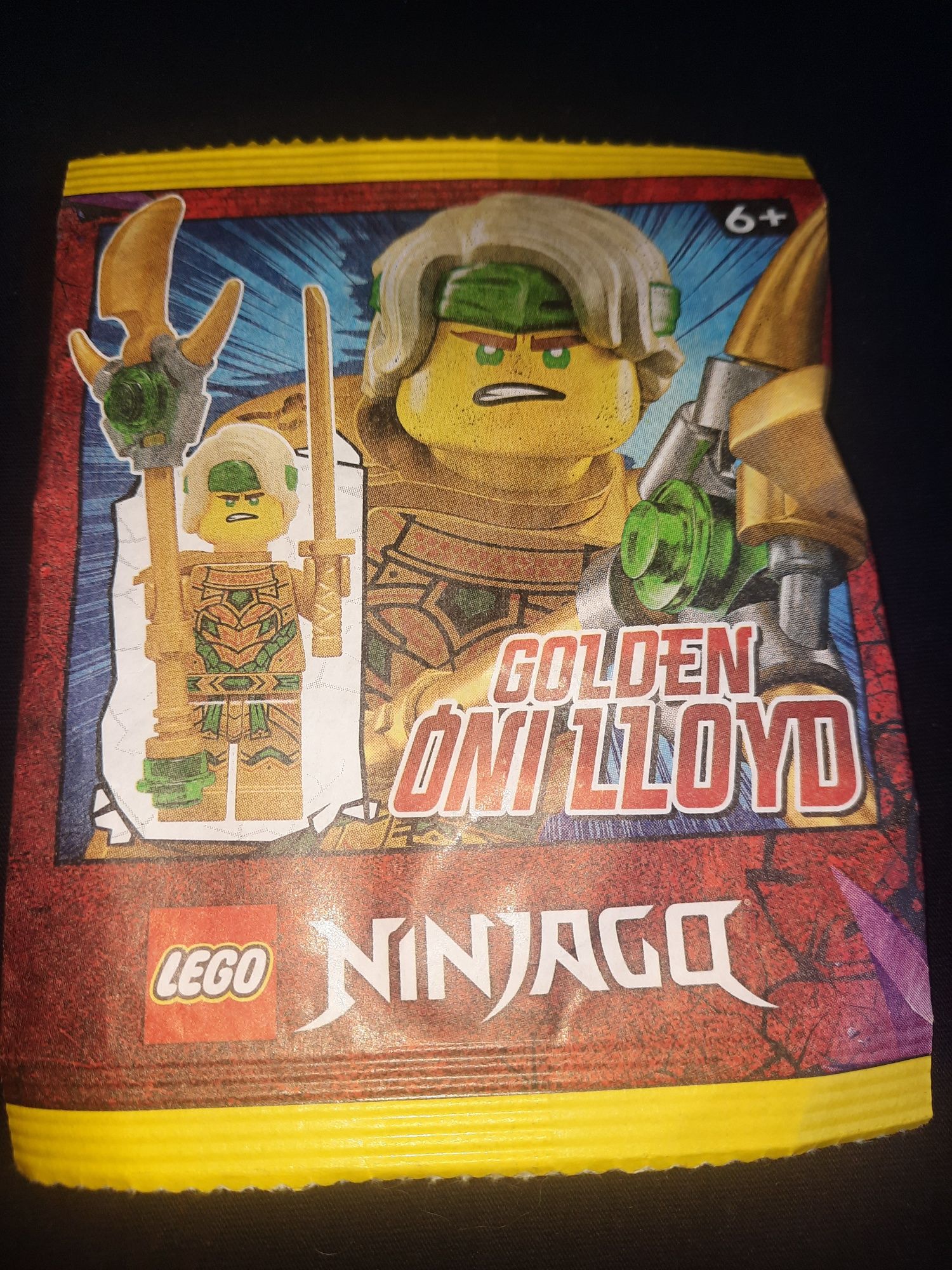 Lego Ninjago saszetka z figurką Golden Oni Lloyd 892297