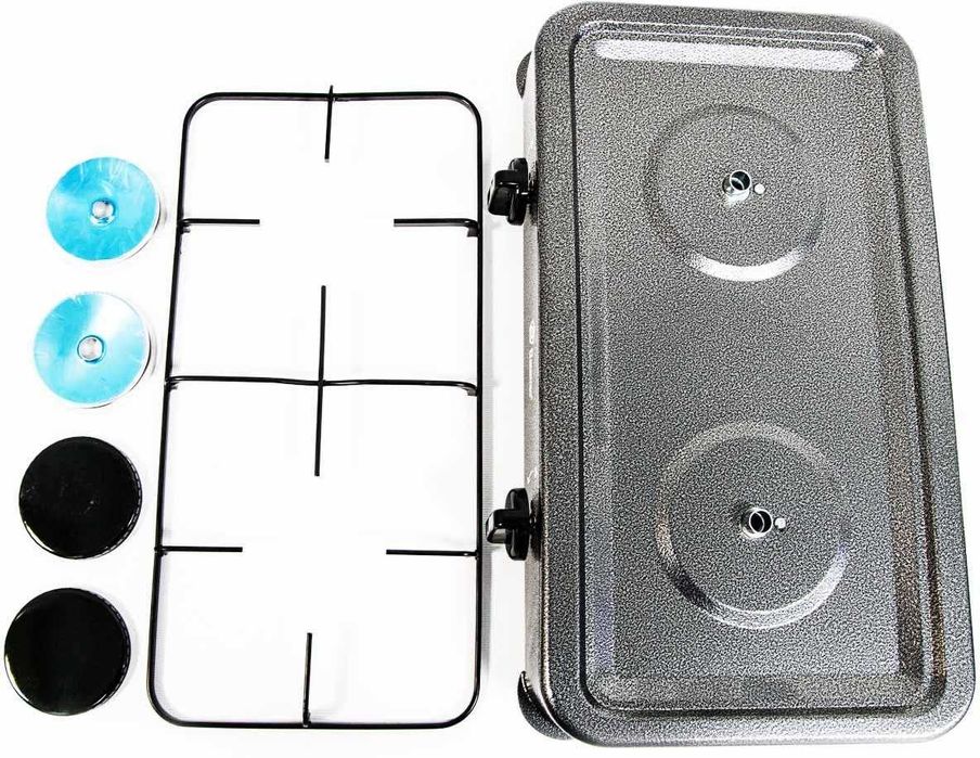 Газовая Плита Domotec на 2 комфорки под газ бутан G30 (LPG)