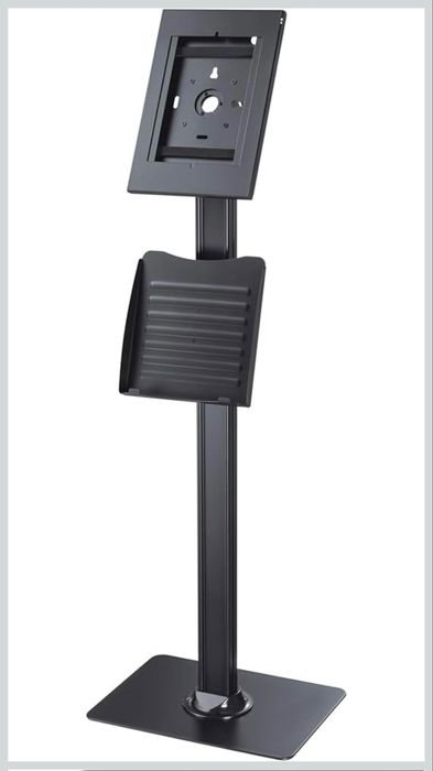iPad suporte duplo em aço, folhetos e antiroubo para Tablet com chave