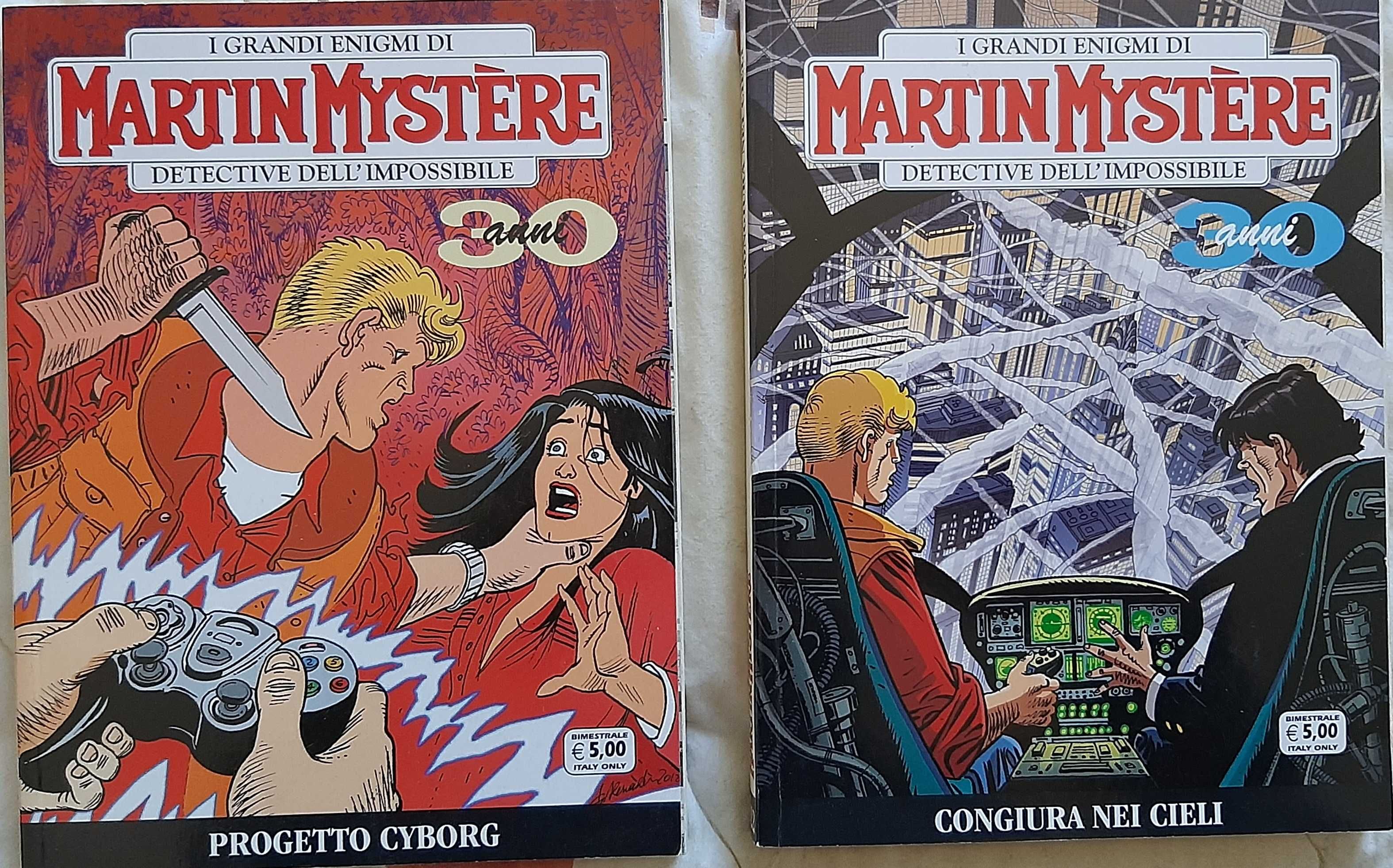 Lote Martin Mystère, BD original em italiano. 67 álbuns série regular