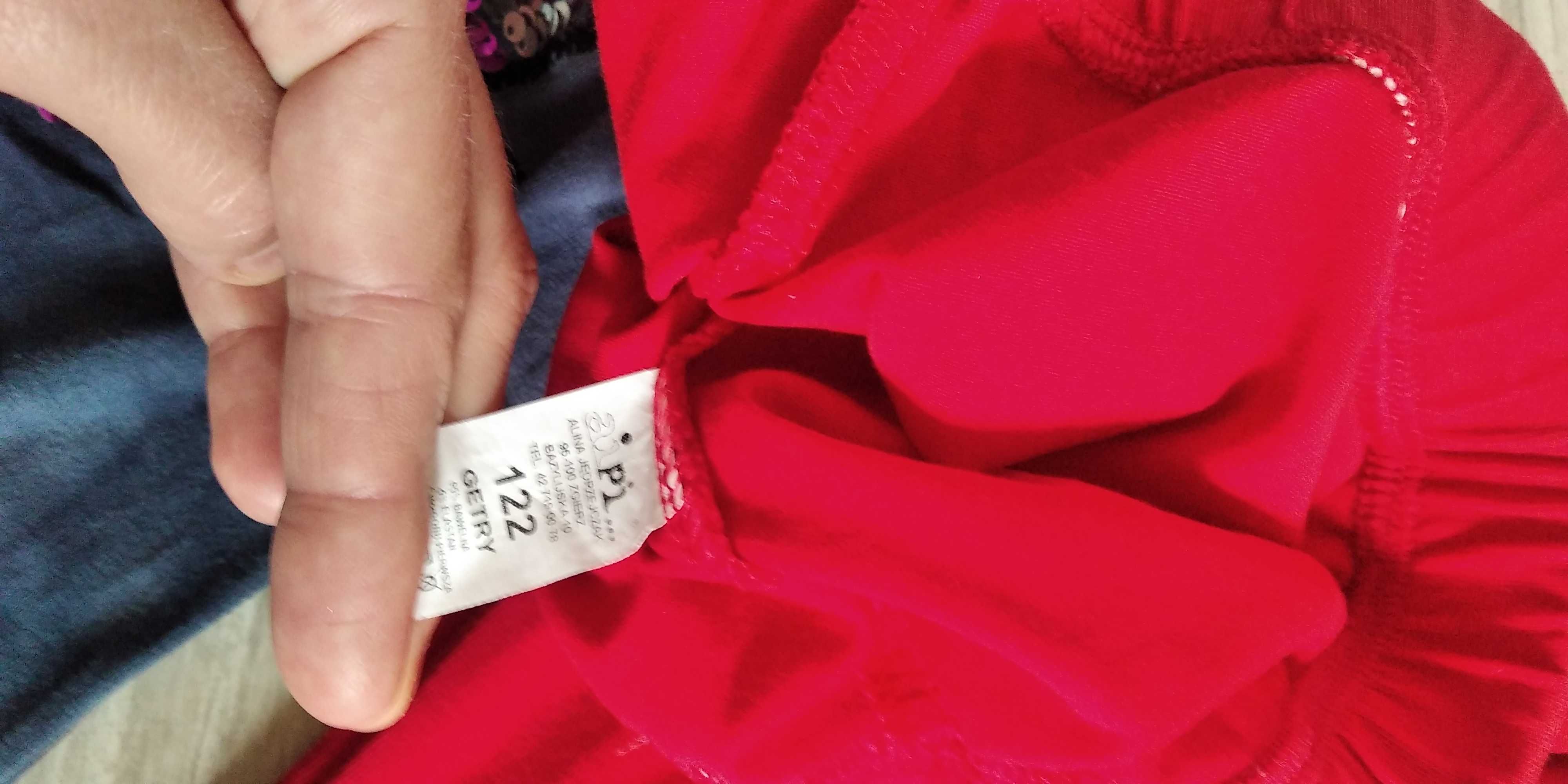 Legginsy getry 122 długie i 3/4 4szt