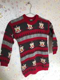 Новогодняя туника платье кофта свитер р.110-116