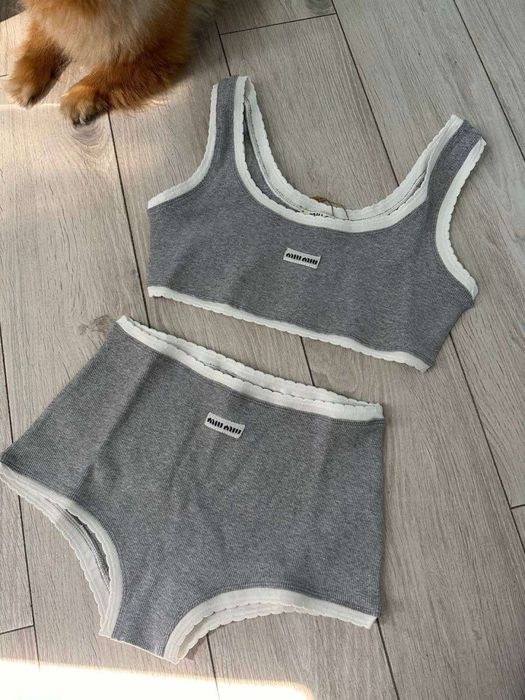 Komplet top szorty miu miu
