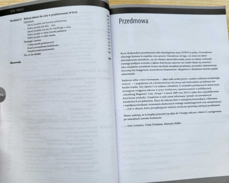 "Podręcznik freelancera" (projektowanie stron www) -stan IDEAL - TANIO