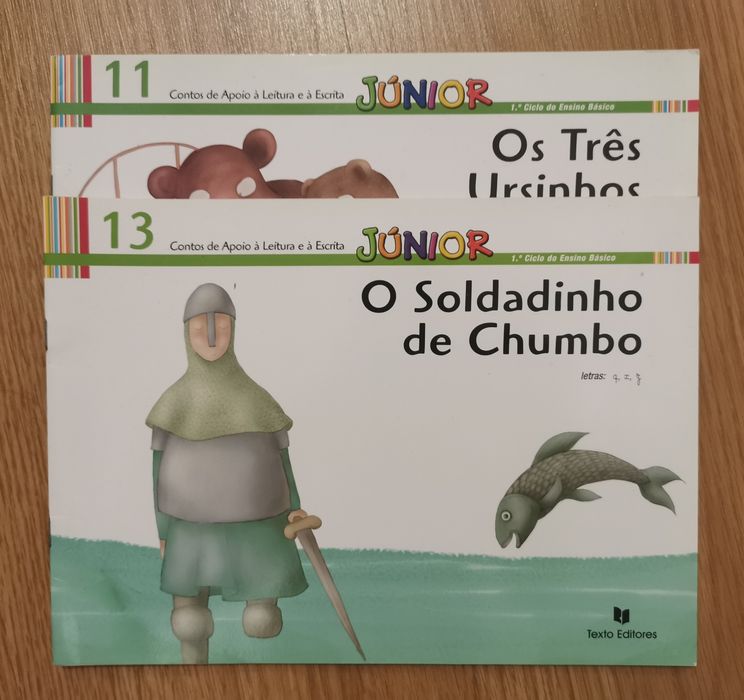 Livros Junior - o soldadinho de chumbo, os três porquinhos
