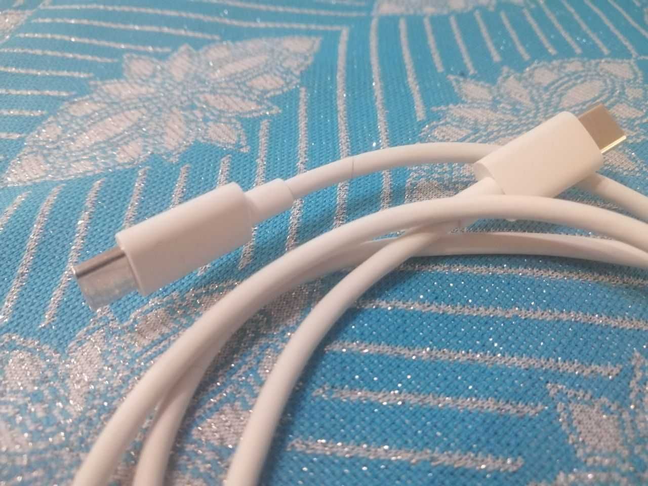 Кабель USB Type-C to Type-C Cable - White