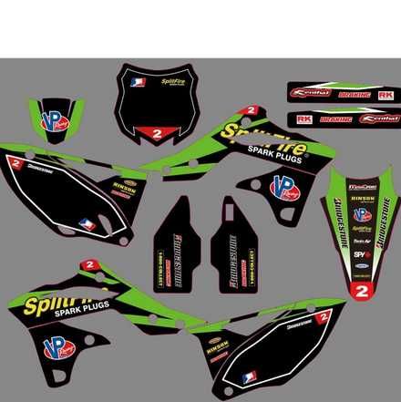 Naklejki okleina grafika KAWASAKI KXF250 KX25F rok 13-15