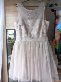 Nowa sukienka różowa 38 wesele