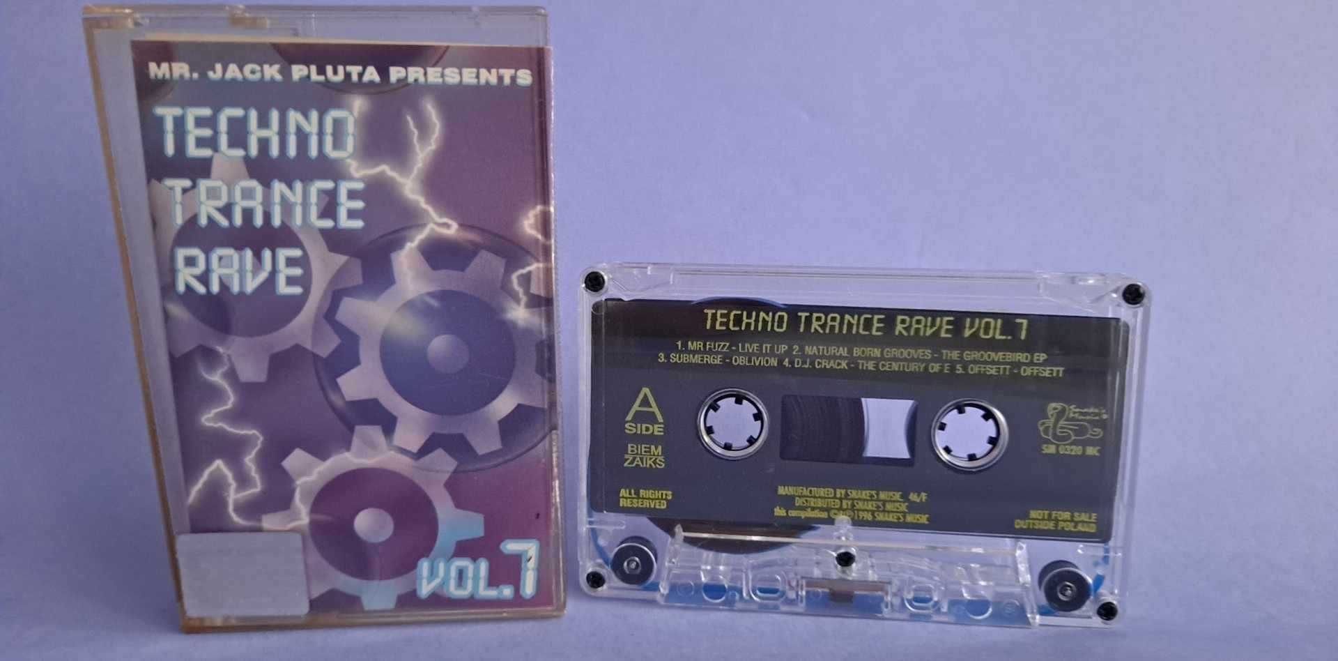Techno Trance Rave Vol. 7 SNAKE'S MUSIC kaseta 1996 Poland