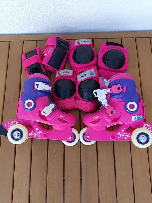 Patins em linha Oxelo + acessórios