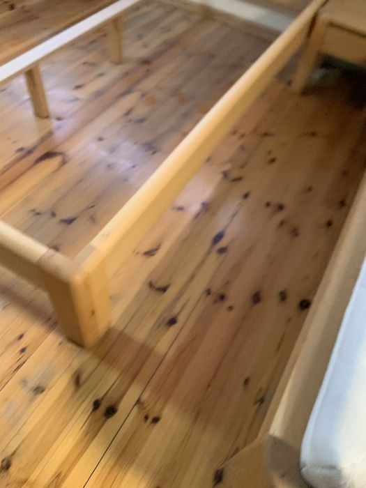 Łóżko LES 160x200 buk naturalny -Wupredaż Ekspozycji