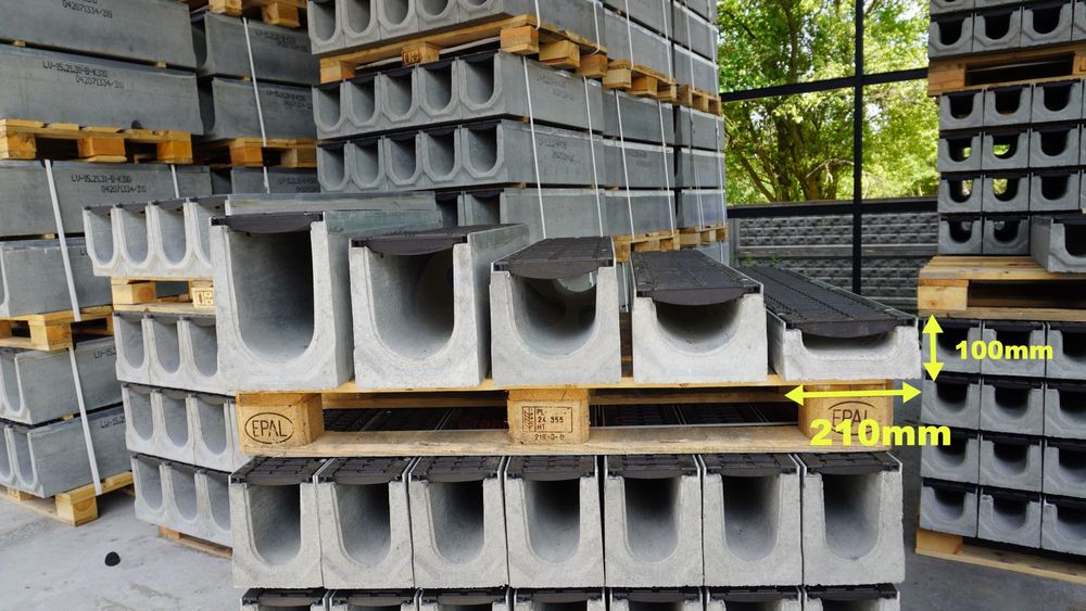 ODWODNIENIA LINIOWE D400 21x10 Betonowe - Żeliwo!