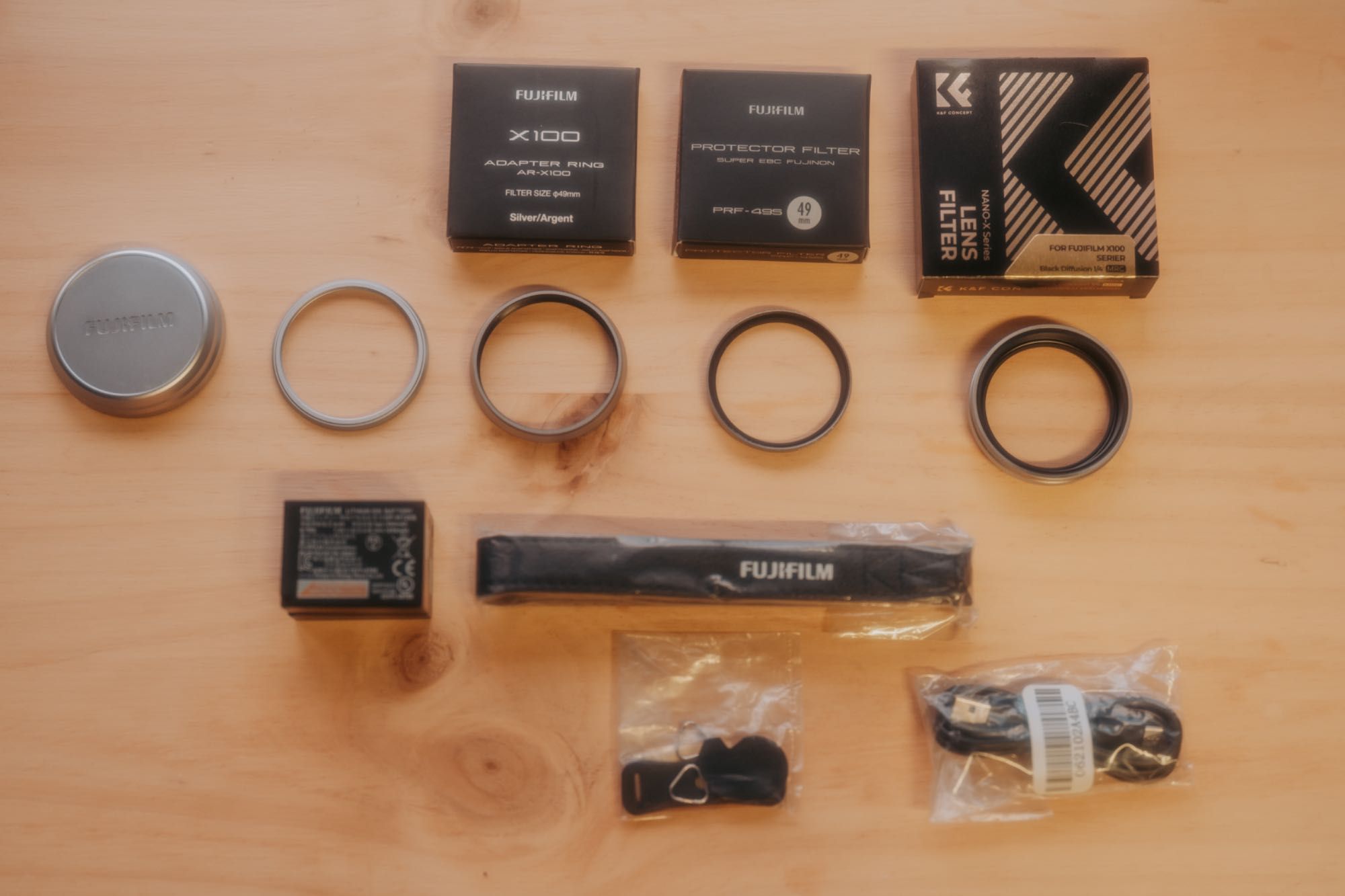 Fujifilm Fuji X100V camera + Acessórios