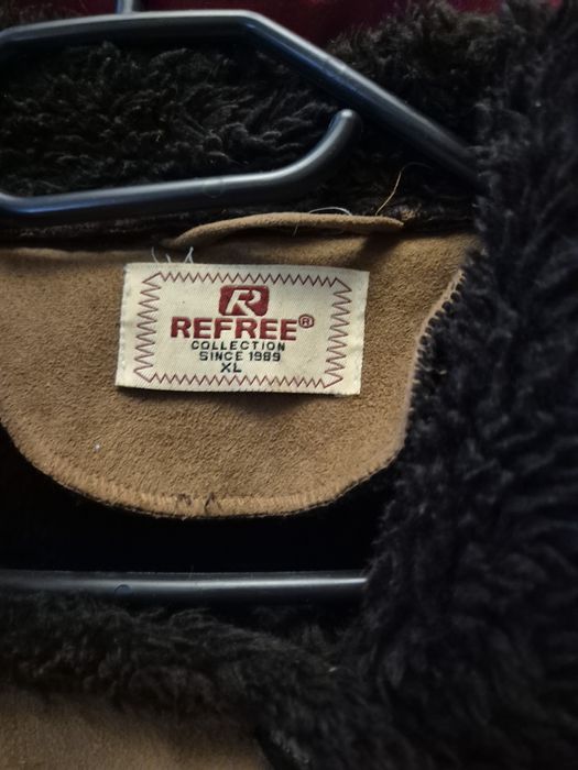 Kożuszek damski brązowy