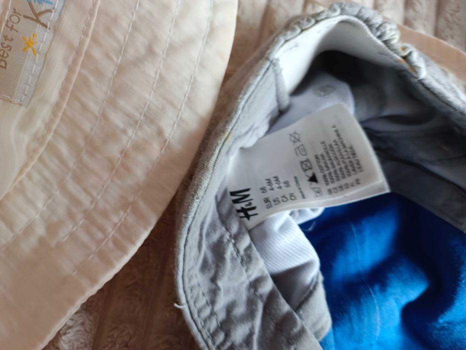 Zestaw 5 czapek letnich r. 68 muślinowa, kapelusz, z daszkiem H&M inne