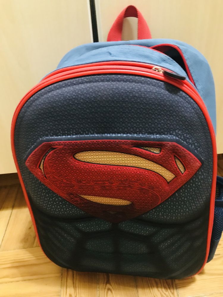 Mochila de criança superman - duplo fecho