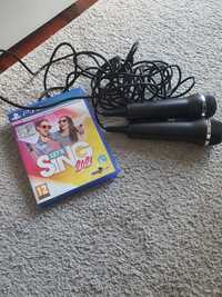 Jogo ps4 sing + 2 microfones