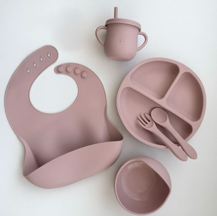 Посуд з харчового силіконоу. силіконовий посуд для дітей