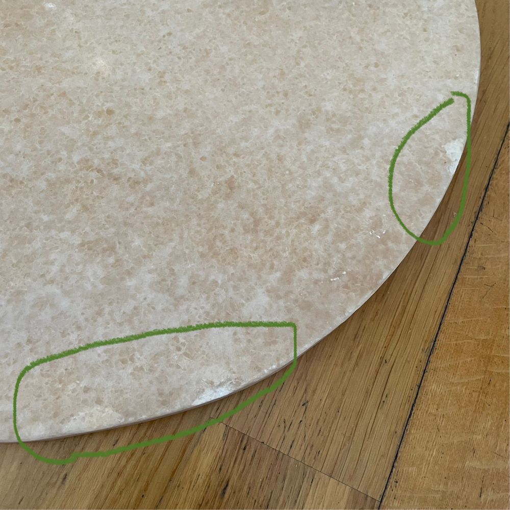 Zara Home Mesa auxiliar de apoio decorativa de Pedra natural