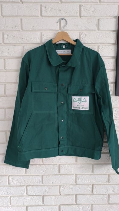 Kurtka nowa robocza męska drelichowa zielona 50 L bluza