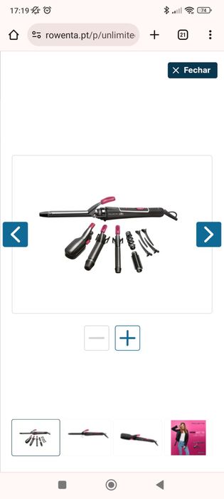 Prancha/Alisador/Modelador- Rowenta UNLIMITED LOOKS