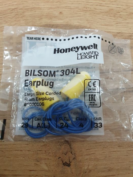 Zatyczki do uszu na sznurku BILSOM 304L