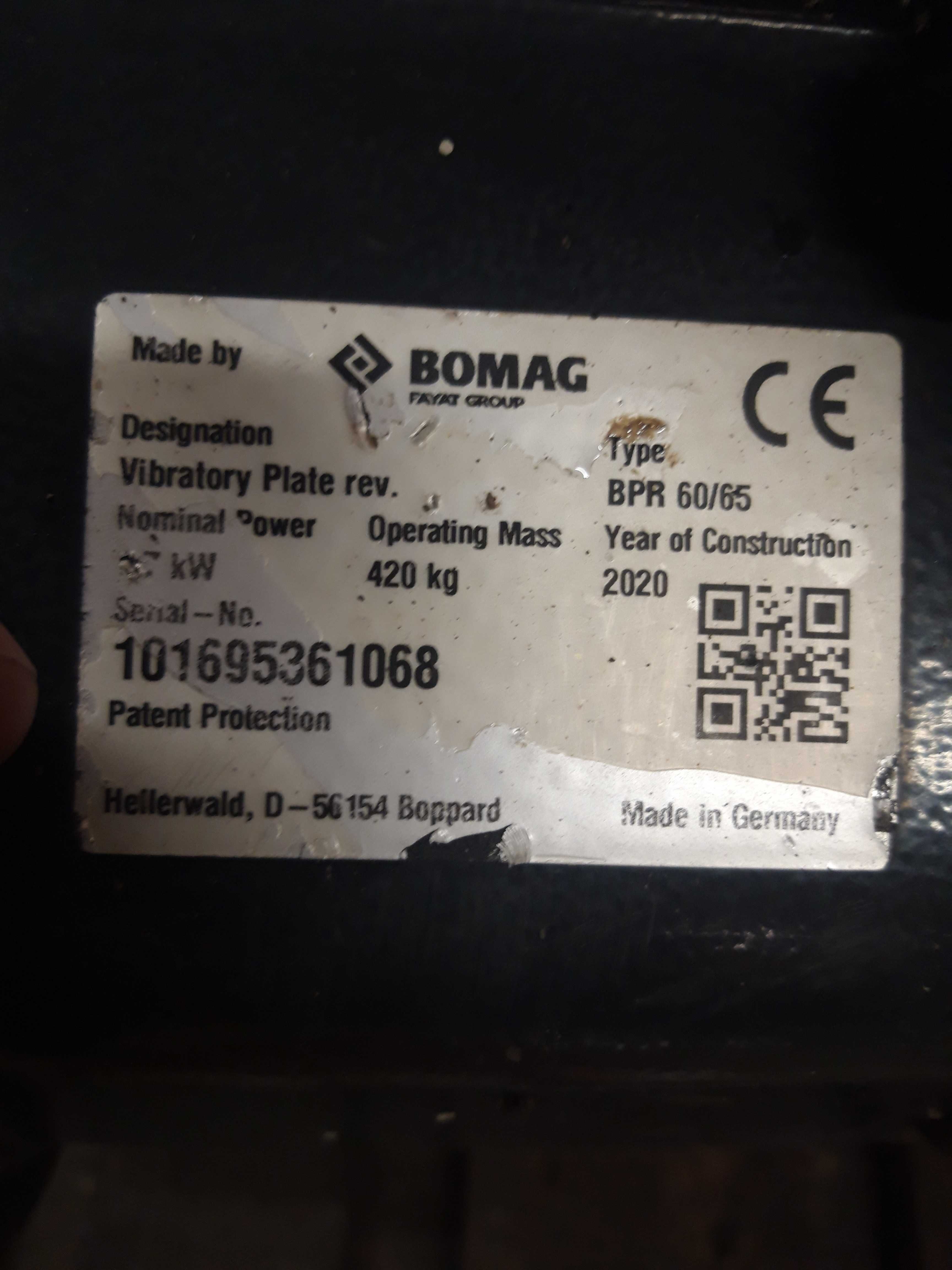 wacker zageszczarka bomag bpr 60/65 na honda gx390 rok2020 weber