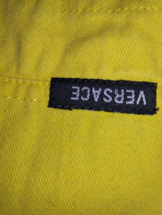 Unikatowa vintage żółta koszula dżinsowa Versace jeans couture XL