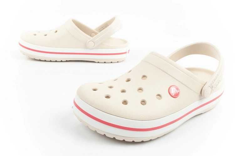 Crocs Crocband sandały chodaki damskie modne wygodne beżowe r. 36-39