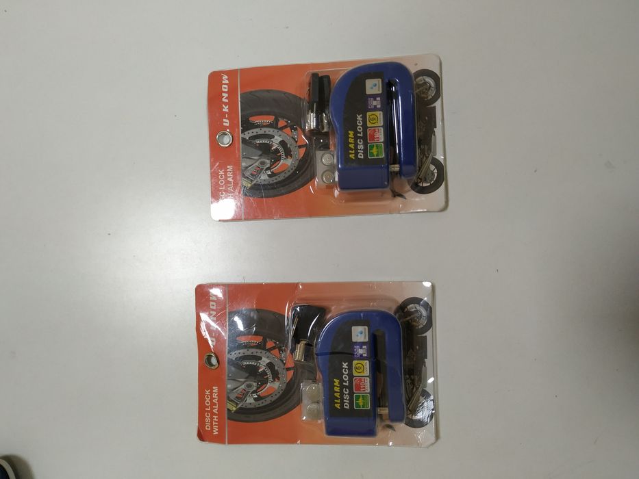 Вело/мото протиугінний замок на гальмівний диск сигналізація