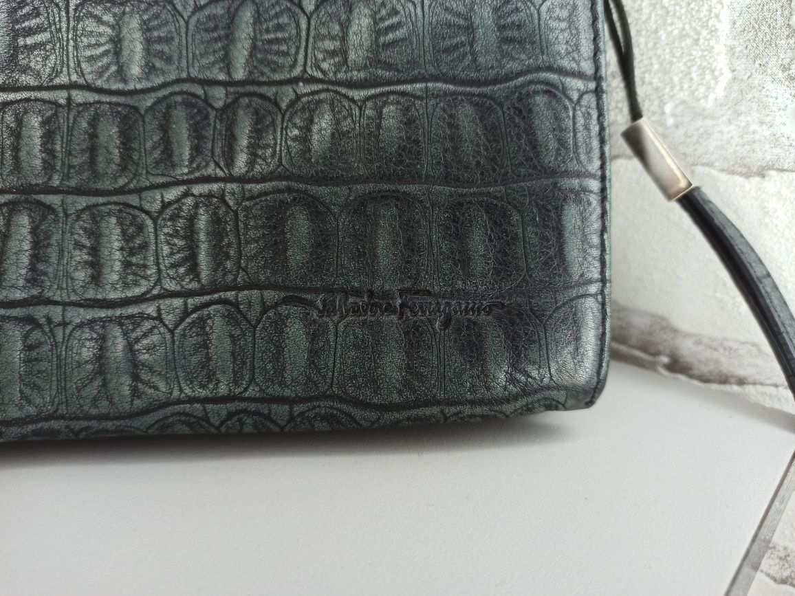 Кожаный клатч портмоне "Salvatore Ferragamo"