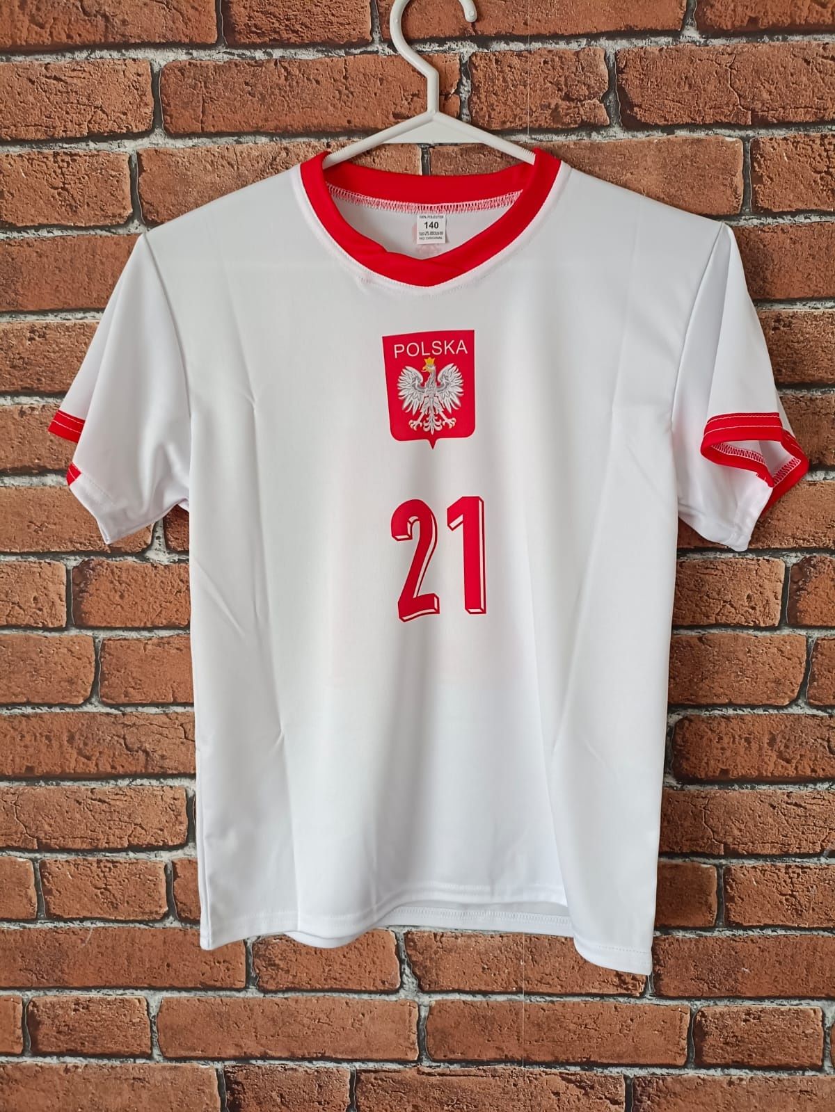 Koszulka piłkarska dziecięca Polska Zalewski rozm. 140