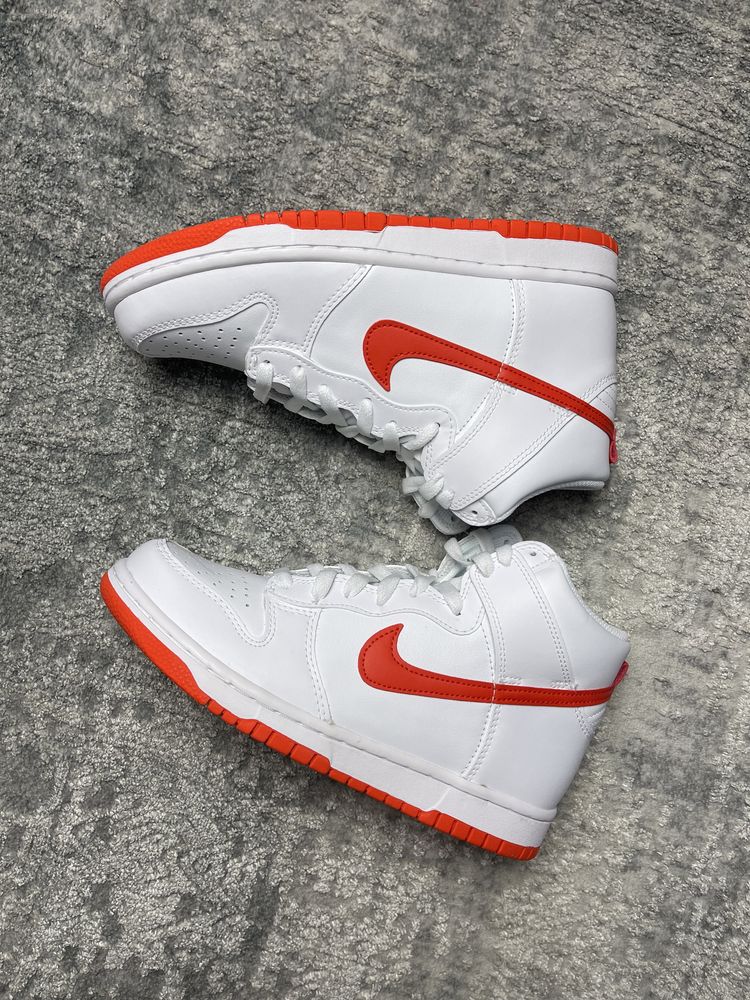 Nike Dunk High White Red 38.5 *NOWE*