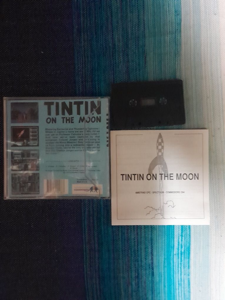 Tintim on the moon spectrum cassette