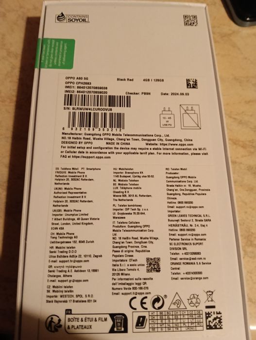 Nowy oppo a60  5 g   poza siecią zakup dodatki